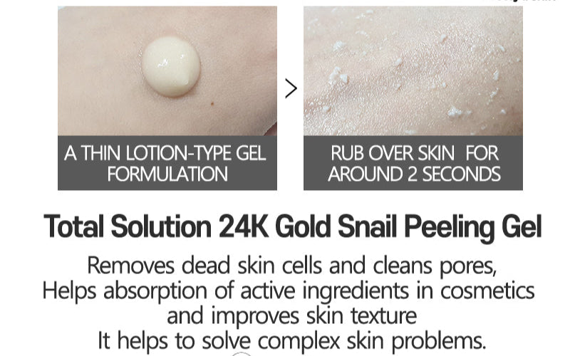 24K GOLD SNAIL CLEANSING FOAM & PEELING GEL DUO