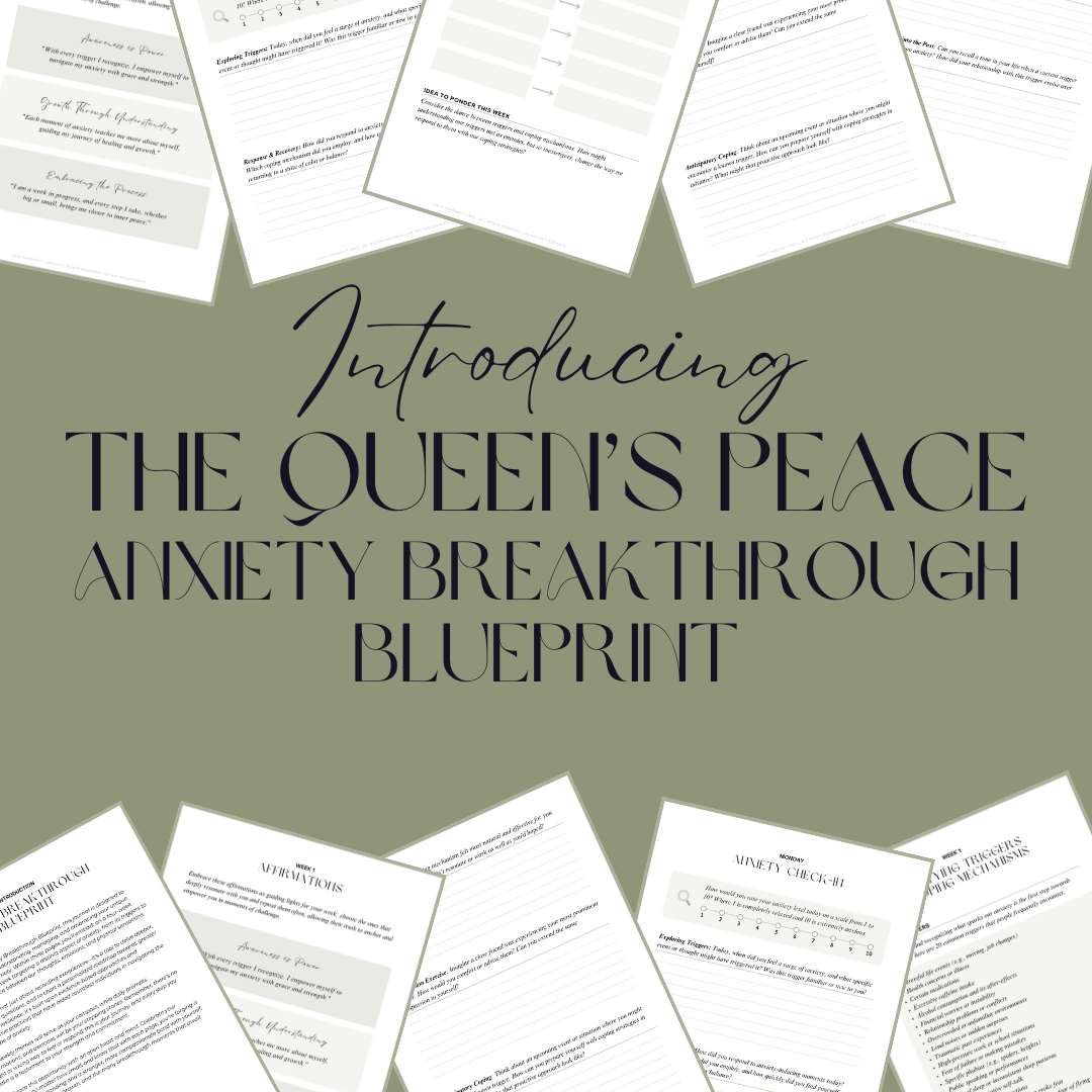 The Queen's Peace Anxiety Breakthrough Blueprint Journal