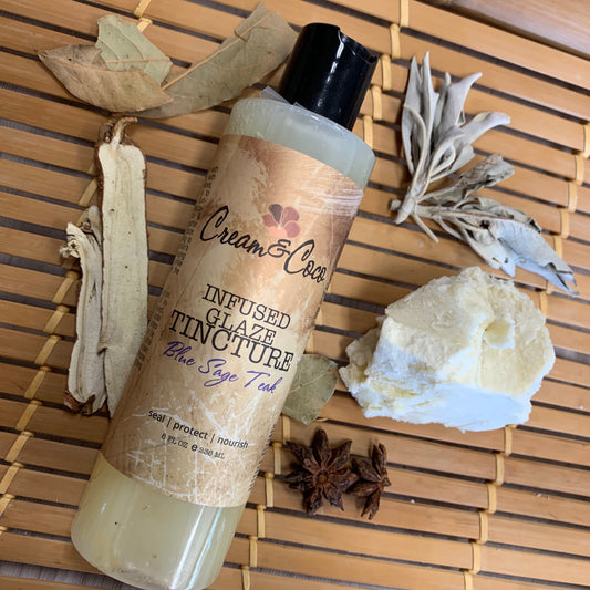 Blue Sage Teak Infused Glaze Tincture - Cream & Coco Skincare