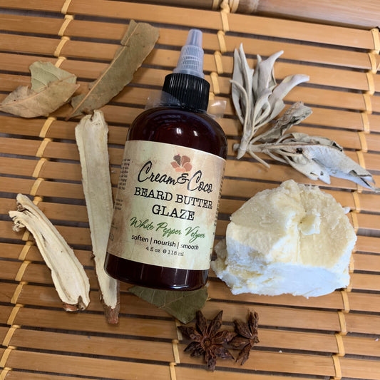 White Pepper Vetyver Beard Glaze - Cream & Coco Skincare