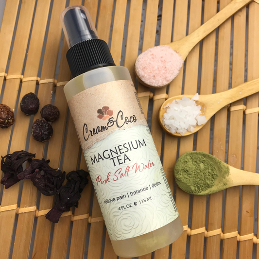 Pink Salt Water Magnesium Tea - Cream & Coco Skincare