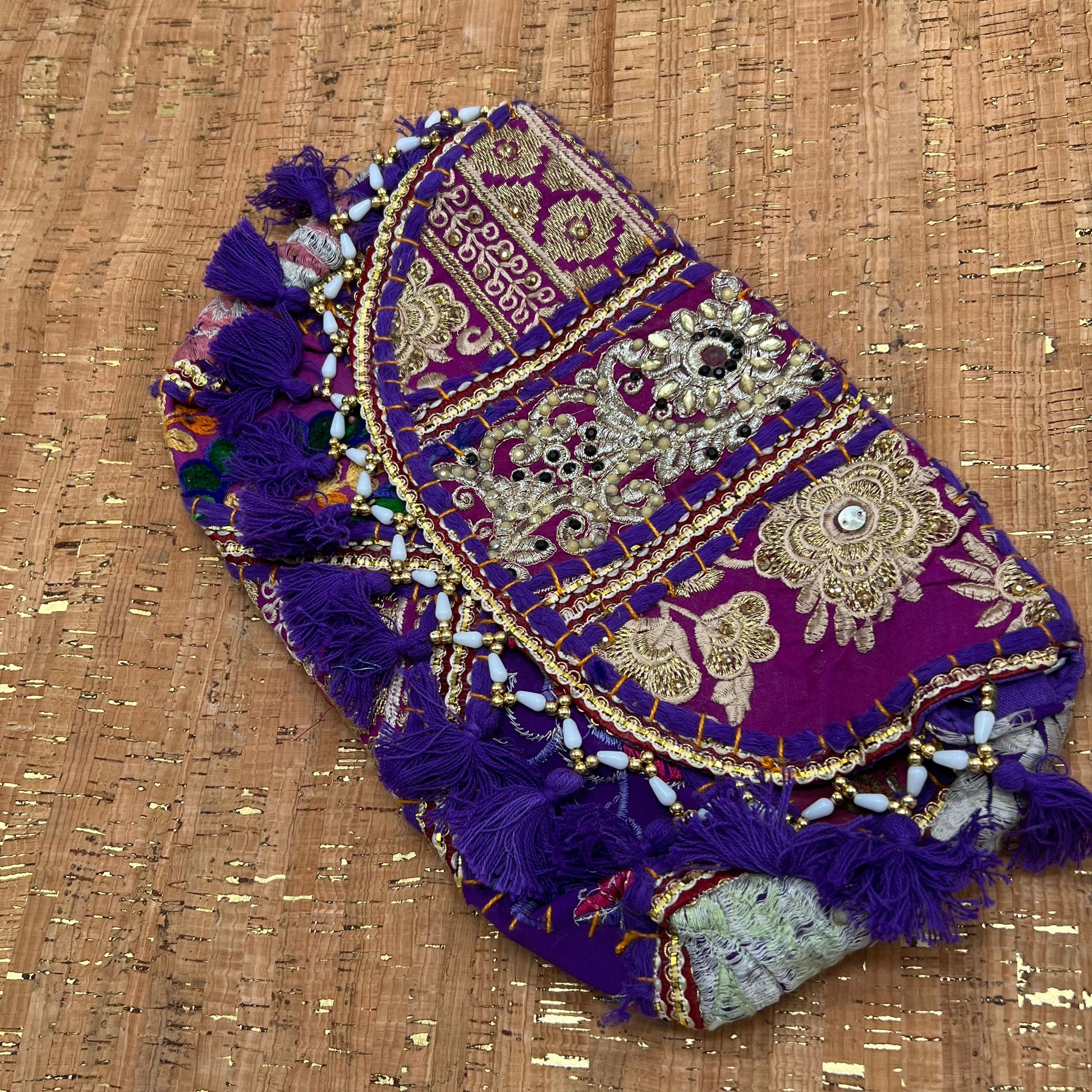 Thai Beaded Handbag - Cream & Coco Skincare