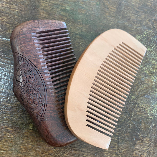 Wooden Beard Comb | Beard Comb | Cream & Coco Skincare