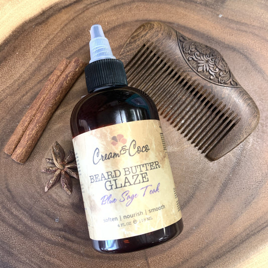Blue Sage Teak Beard Glaze - Cream & Coco Skincare