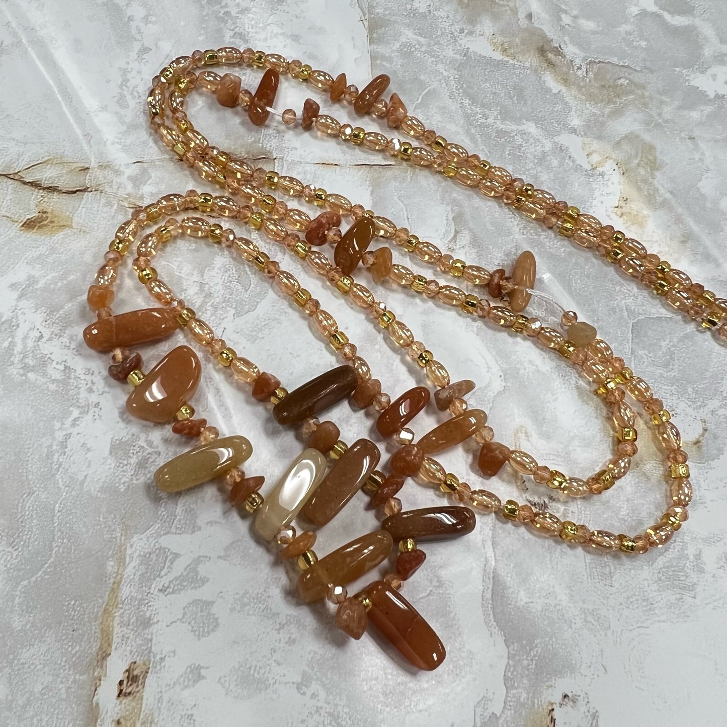 Orange Aventurine Sacred Waist Beads