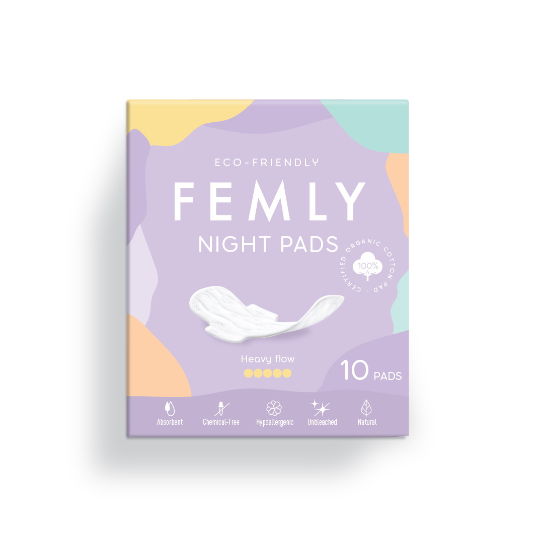 Femly Night Pads-100% Pure Cotton