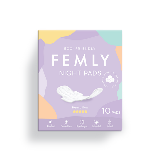 Femly Night Pads-100% Pure Cotton